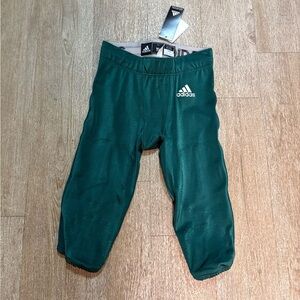 ADIDAS PRESS COVERAGE KIDS GREEN FOOTBALL PANTS SIZE L